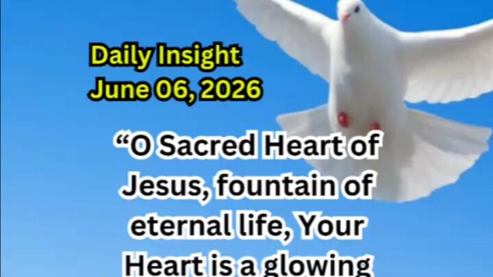 Daily Insight June 06, 2026 #faith #saint #insight