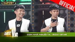 Đi đường quyền cực mượt, Ricky Star biến Con Nhà Người Ta thành hit siêu hay | RAP VIỆT [Live Stage]