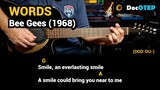 Words - Bee Gees (1968) - Easy Guitar Chords Tutorial with Lyrics Part 2 SHORTS