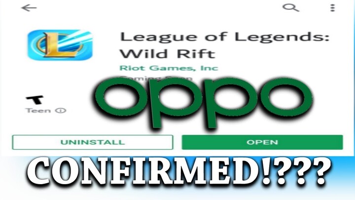 LOL MOBILE: WILD RIFT WILL RELEASED ON OPPO PHONES FIRST? | LEAGUE OF LEGENDS WILD RIFT (FEB) (2020)