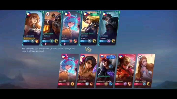 Mobile Legend(Guinevere 1st use)R-Gemanel14