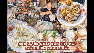 Độc lạ ỐC NGẬP ĐẪM PHÔ MAI thâm niên hơn 20 năm ở chợ Bàn Cờ | Địa điểm ăn uống