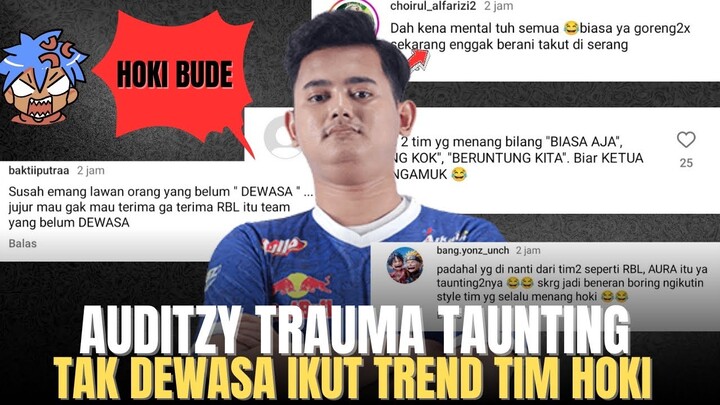 TAKUT DISERANG KINGDOM, AUDITZY TRAUMA TAUNTING, NETIZEN GERAM SETELAH SERANG RRQ