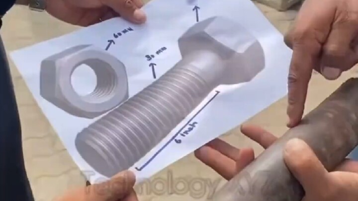 Hand rub big screw