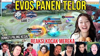 LAGI DAN LAGI EVOS MAKAN TELOR REAKSI KOCAK MREKA! REACTION STREAMER EVOS VS RBL MPL SEASON 10