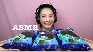 SAW ASMR MUKBANG เสียงกิน|OREO MINT ICE CREAM ไอศกรีม โอริโอ้ มิ้นท์|NO TALKING|•EATING SOUND•ซอว์