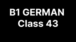 B1 GERMAN Class 43 topic (How to make Acktiv to passive)