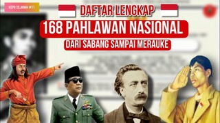 DARI A-Z, INILAH DAFTAR LENGKAP 168 PAHLAWAN NASIONAL INDONESIA!! - Kepo Sejarah Eps. 11