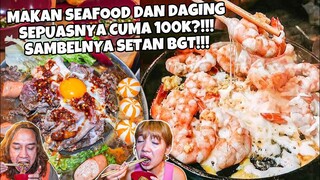 MAKAN SEPUASNYA CUMAN 100RB!! AMBIL DAGING & SEAFOOD SAMPE BANGKRUT 😂👍 #BFD Eps.10