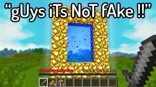 The FUNNIEST FAKE Minecraft Speedruns EVER...