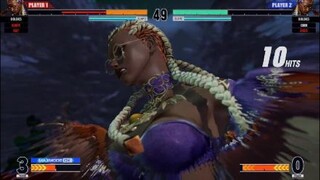 KOF15　チャンピオンvs覇者　世界１位ドロレス　４４HIT６割コンボ　強すぎる…