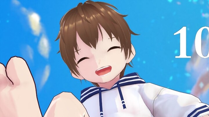 Little boy in sailor suit "Love You at 105℃"