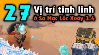 Tất cả vị trí Tinh linh Sumeru 3.4 | Sa Mạc Lốc Xoáy Sumeru 3.4