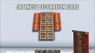 Japanese Decoration Design Minecraft Tutorial #Shorts