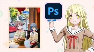 【教程】乐队少女融入现实照片制作方法