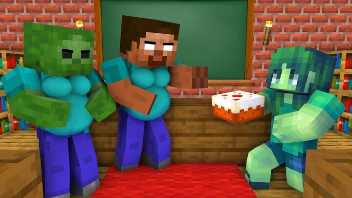Monster School : Herobrine Cooking - Minecraft Animation