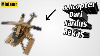 Cara Membuat Helicopter Dari Kardus Bekas (mainan/miniatur)