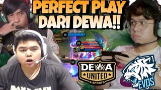 PERFECT PLAY DARI DEWA UNITED !! EVOS DIBACA KAYA BUKU !! EVOS VS DEWA MATCH 1 - MPL S13