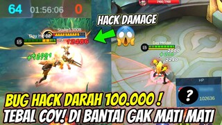 BUG HACK DAMAGE DAN DARAH 100.000 MOBILE LEGEND! DI BANTAI GAK MATI2 BERASA CHEAT INI