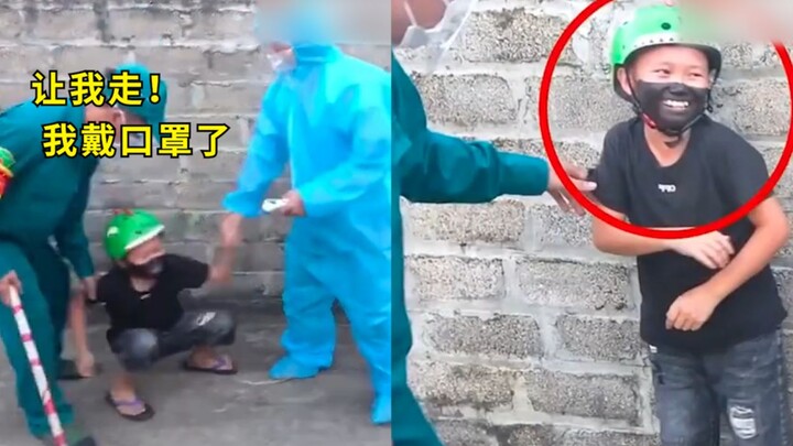 Hilarious! Boy painted a black mask and was caught on the spot. Netizens: Kids, remember to paint yo