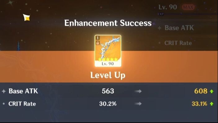 My first lv90 5* weap