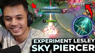 Experiment Ketika Lesley Pake Item Sky Piercer!! 2 Kali Hit Auto Meninggoy!! - Mobile Legends