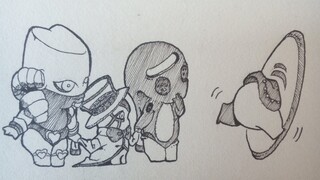 [Hand-painted] When a substitute becomes cute