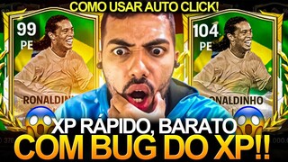 FAÇA ISSO! 🔥 XP BARATO & RÁPIDO + BUG DO XP DOBRADO 😱 | COMO USAR AUTO-CLICK NO FC MOBILE 2024