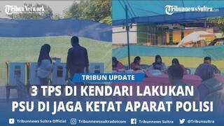 Tiga TPS di Wawombalata Kota Kendari yang PSU Pemilu 2024 Dijaga Ketat Aparat Polisi