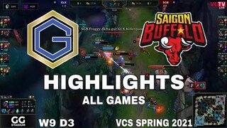 Highlight GLX vs SGB All Game VCS Mùa Xuân 2021 VCS Spring 2021 GMedia Luxury vs Sai Gon Buffalo