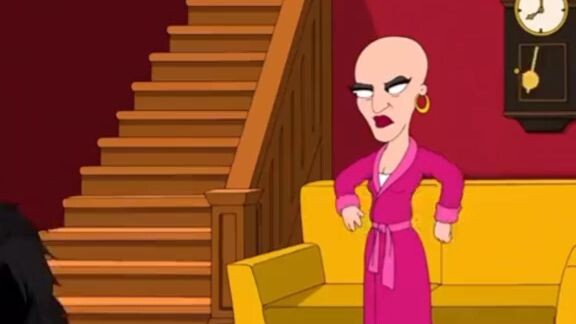 cartoons losted her hair