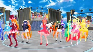 【mmdccさくら＆ぴちぴちピッチ＆東京ミュウミュウ＆怪盗セイント・テール】なかよしオールスターでネコミミアーカイブ