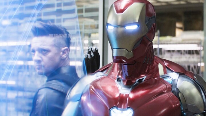 I watched "Avengers 4" in one go. The Avengers fought against Thanos, but Iron Man had a trick up hi