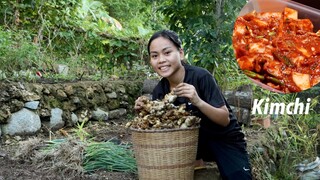 Harvesting, Making Kimchi in Tropical Country (Bohol, Philippines) Calming Dinner in the Countryside