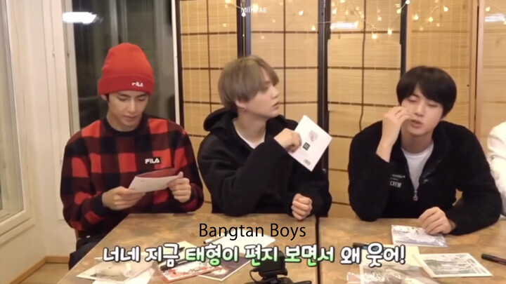 BTS | Suga Laughing At V's Letter