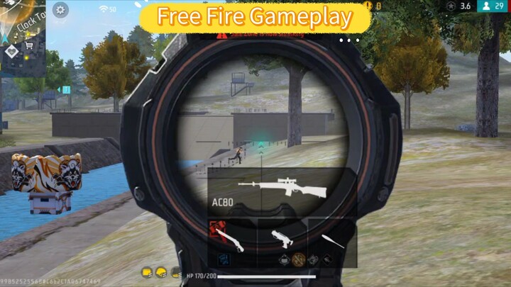 Free Fire Best Gameplay in World I got V Badge.