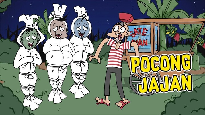 POCONG JAJAN SATE AYAM  KARTUN HANTU LUCU
