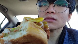 vlog đi ăn sáng kiểu mỹ ở chick-fil-a (vlog 11 )