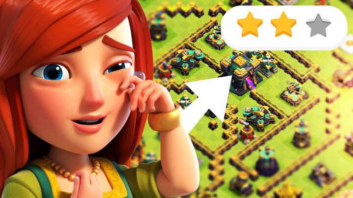 แบบบ้าน 14 ที่บ้าน 15 ตีไม่แตก🤯 - Clash of Clans