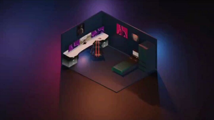 3D Giga Chad Gaming room y