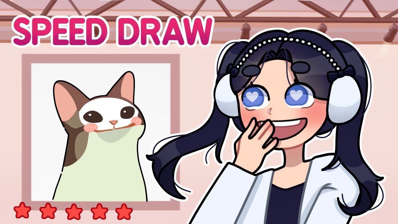 Playing speed draw in roblox with Uni!! - BiliBili