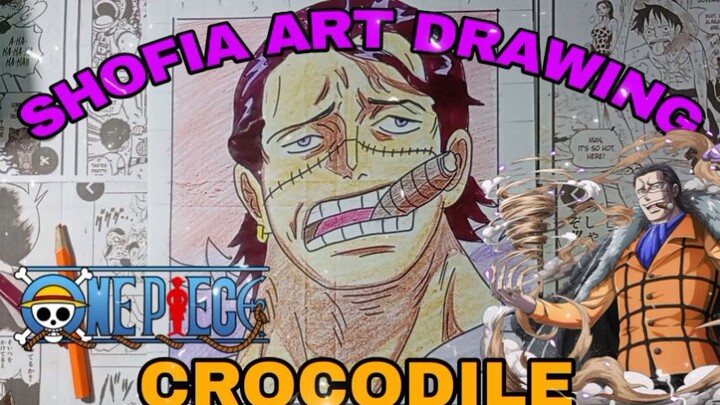 drawing crocodile one piece