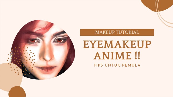 belajar eye makeup yang suka cosplay anime untuk pemula !! under 30k doang 😍 #cosplay #makeupanime