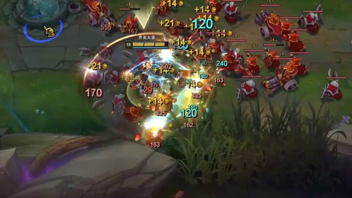 Whose rotation skill clears waves the fastest?