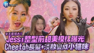 女王差很大！Jessi整型前甜美模样曝光，Cheetah长发+淡妆变成小猫咪