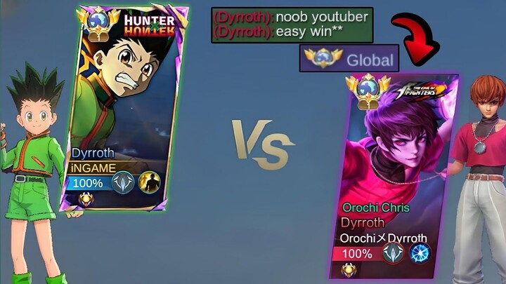 DYRROTH GON vs OROCHI DYRROTH Trashtalker 1v1 HE UNDERESTIMATE ME TOO MUCH
