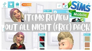 The Sims Mobile - Out All Night (FREE) Pack Item Review | XCultureSimsX