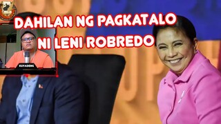 DAHILAN NG PAGKATALO NI LENI ROBREDO REACTION VIDEO