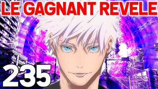 LE GAGNANT RÉVÉLÉ ! GOJO VS SUKUNA FIN - JUJUTSU KAISEN 235 | REVIEW MANGA