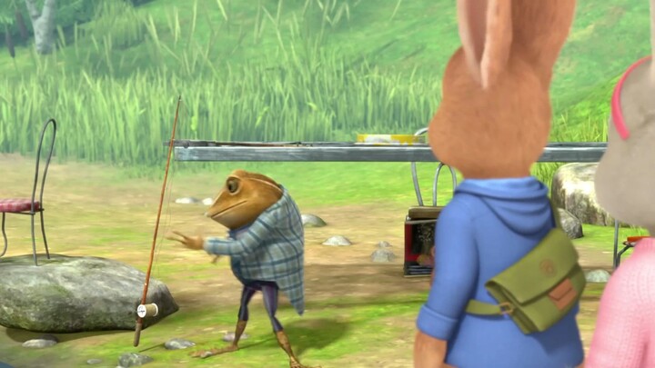 Peter Rabbit Camping by the Lake